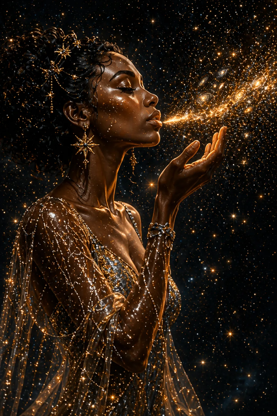 She breathes Galaxies